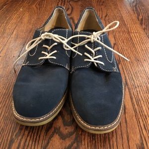Bass Boxford Navy Blue Suede Shoes Mens US Sz10D
